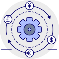 Automatic bank feeds icon