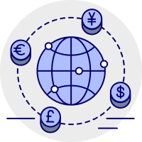 Get local currency accounts icon